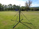 MILITARY PORTABLE 23 FOOT CRANK UP ANTENNA TOWER ALL ALUMINUM CONSTRUCTION USED SURPLUS CONDITION